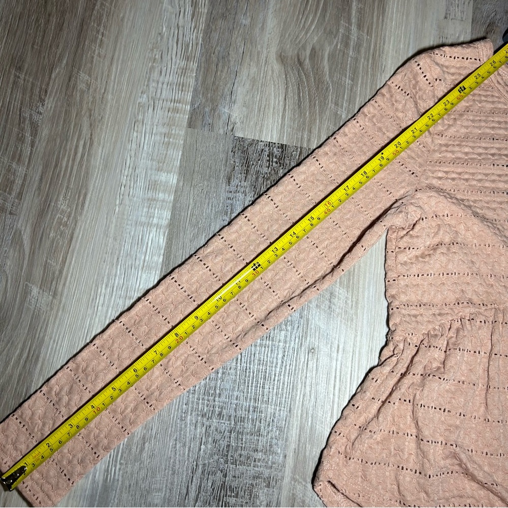 BKK CHANCE Dusty Pink Women’s Babydoll Style Long Sleeve Top Medium - Picture 6 of 8